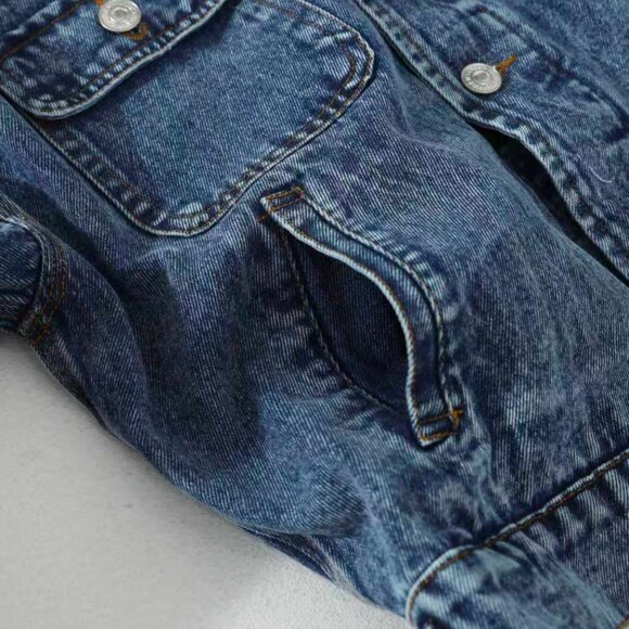 Polo Ralph Lauren Denim Dungaree Jacket Auth - Picture 8 of 16